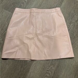 Lulus Pink Faux Leather Mini Skirt